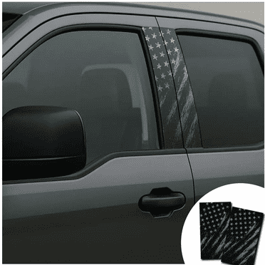 2-Pack B Pillar Sticker Decal 12x21.5 Car Pillar Decals,American Flag Vinyl Wrap,Personalized Car Center Pillar Sticker,Waterproof Car Door Pillar Sticker,for Car Side Door Trim Decoratio