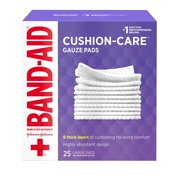 2 Pack - BAND-AID First Aid Large Gauze Pads, 4 in x 4 in, 25 Each