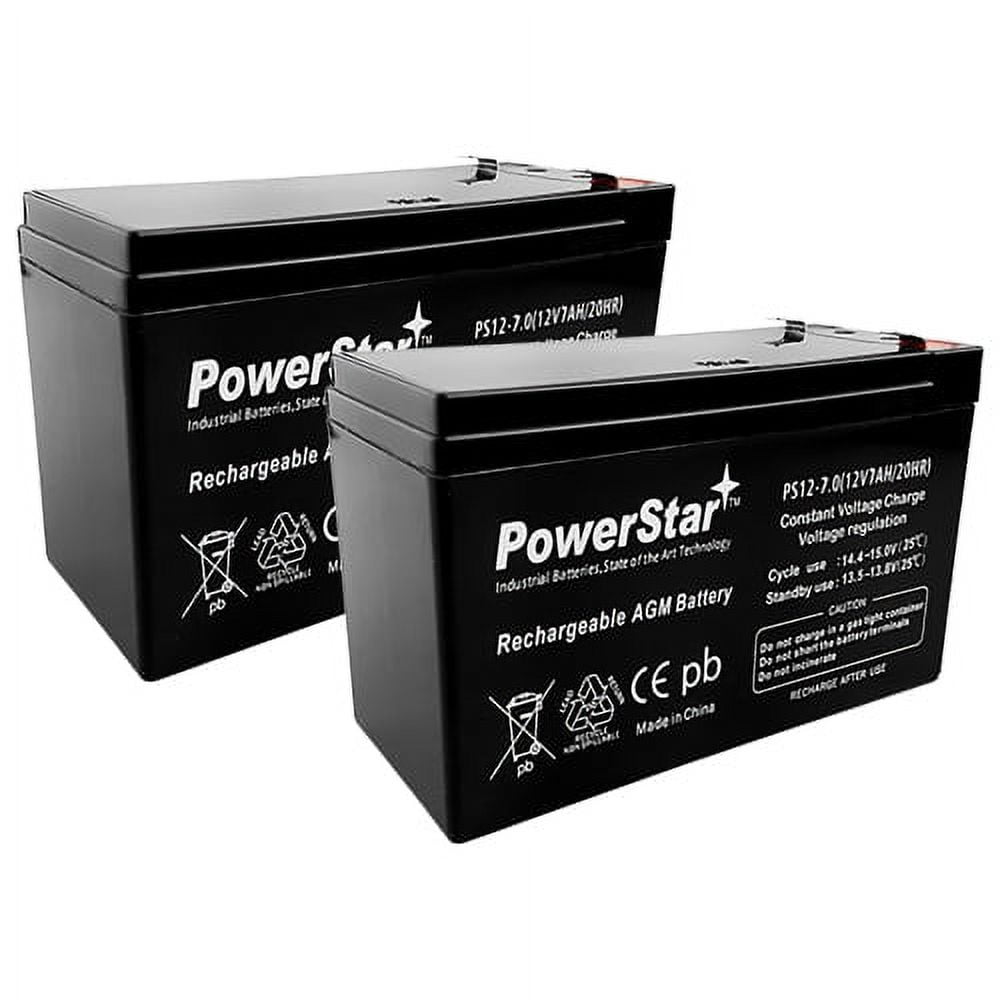 2 Pack - BATTERY REPLACEMENT ENDURING 6-DW-7 12V 7AH BATTERY 