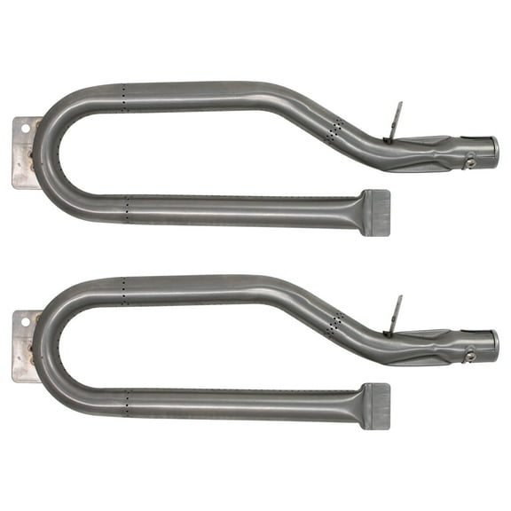 2-Pack BBQ Gas Grill Tube Burner Replacement Parts for Outdoor Gourmet BQ05046-6A - Compatible Barbeque Stainless Steel Pipe Burners