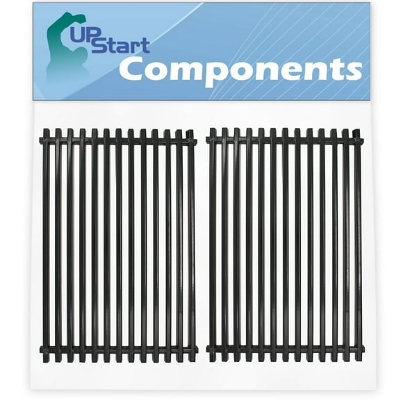 2-Pack BBQ Grill Cooking Grates Replacement Parts for Weber GENESIS SILVER C NG SWE (PORC) CI GRATES (2004) - Compatible Barbeque Porcelain Coated Steel Grid 17 3/4"
