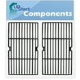 thumbnail image 1 of 2-Pack BBQ Grill Cooking Grates Replacement Parts for Centro 85-1210-2 - Compatible Barbeque Cast Iron Grid 16 3/4", 1 of 4