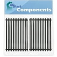 thumbnail image 1 of 2-Pack BBQ Grill Cooking Grates Replacement Parts for Weber Genesis Gold C pre-2000 - Compatible Barbeque Porcelain Coated Steel Grid 17 3/4", 1 of 4