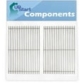 thumbnail image 1 of 2 Pack BBQ Grill Cooking Grates Replacement for Weber 7528, 3741001, 6670001, 6570001, 3751001, 3770001, 3841001, 93741001, 3880001, 3870001, 3742301, 6650001, 6531301, 6621301 - Barbeque Grid 19 1/2", 1 of 4