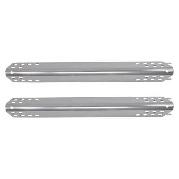 2-Pack BBQ Grill Heat Shield Plate Tent Replacement Parts for Char-Broil 466645015 - Compatible Barbeque Stainless Steel Flame Tamer, Guard, Deflector, Flavorizer Bar, Vaporizer Bar, Burner Cover 15"