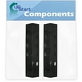 thumbnail image 1 of 2-Pack BBQ Grill Heat Shield Plate Tent Replacement Parts for Charbroil 463720112 - Compatible Barbeque Porcelain Steel Flame Tamer, Flavorizer Bar, Vaporizer Bar, Burner Cover 23 13/16", 1 of 4