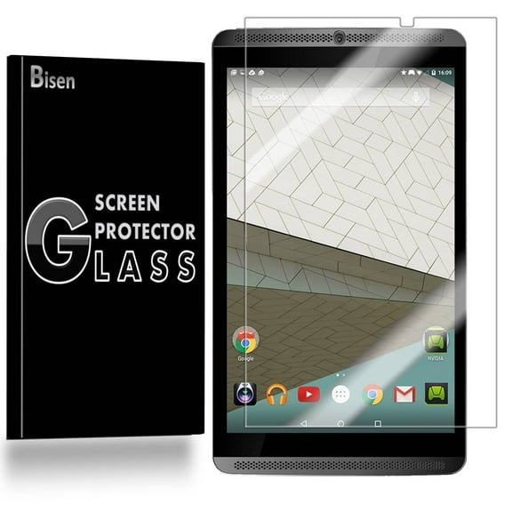 [2-Pack] BISEN NVIDIA Shield Tablet Screen Protector Tempered Glas, Ultra Thin (0.3mm), Anti-Scratch, Anti-Shock, Shatterproof