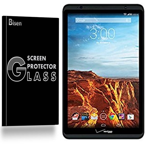 [2-Pack] BISEN Verizon Ellipsis 8 (2015 Version) Screen Protector Tempered Glas, Anti-Scratch, Anti-Shock, Shatterproof