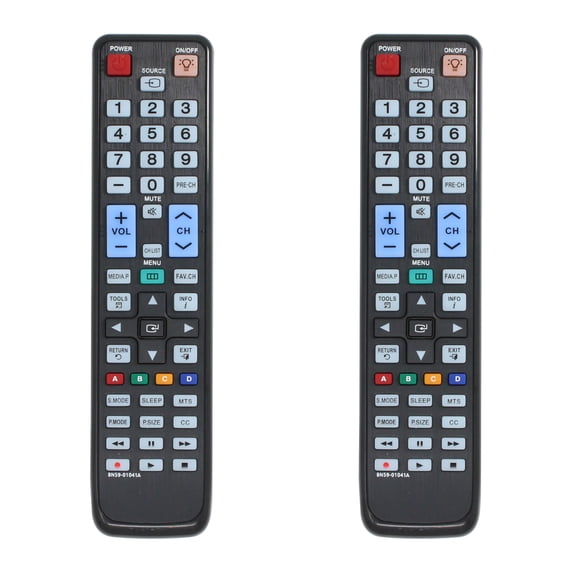 2-Pack BN59-01041A Remote Control Replacement - Compatible with Samsung LN55C610N1FXZC TV