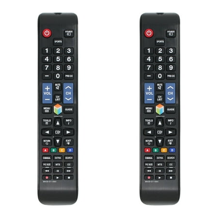2-Pack BN59-01198X Remote Control Replacement - Compatible with Samsung UN55JU6500 TV