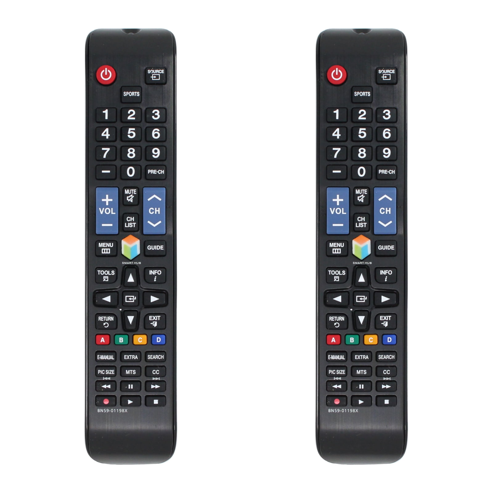 2-Pack BN59-01198X Remote Control Replacement - Compatible