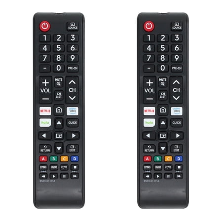 2-Pack BN59-01315A Remote Control Replacement - Compatible with Samsung UN50RU710DFXZA TV