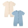 thumbnail image 1 of 2-Pack Baby Boys Girls Bodysuit Pajamas Romper Jumpsuit Soft Short Sleeve Bodysuits Baby Clothes 12-18M Baby Clothes, 1 of 9