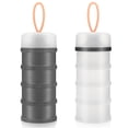 thumbnail image 1 of 2 Pack Baby Formula Dispenser On The Go, Stackable Formula Dispenser Formula Container to Go, Non-Spill Portable Milk Powder Kids Snack Storage Container, BPA Free, 1 of 8