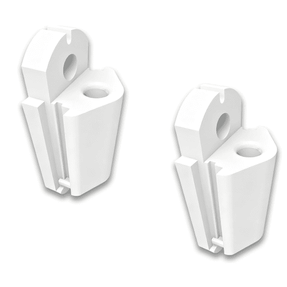 2 Pack Baby Gate Hinge Replacement Compatible with Regalo Extra Tall Baby Gate | Top Hinge with Locking Channels | Prevents Gate from Being Pulled Out | Durable and Secure Installation