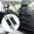 thumbnail image 1 of 2-Pack Backseat Fishing Rod Holder Straps for Car, Adjustable Tie-Down Organizer Carrier for 3 Rods, No-Tool Install Across Headrests, Keeps Tackle Secure During Transport, 1 of 9