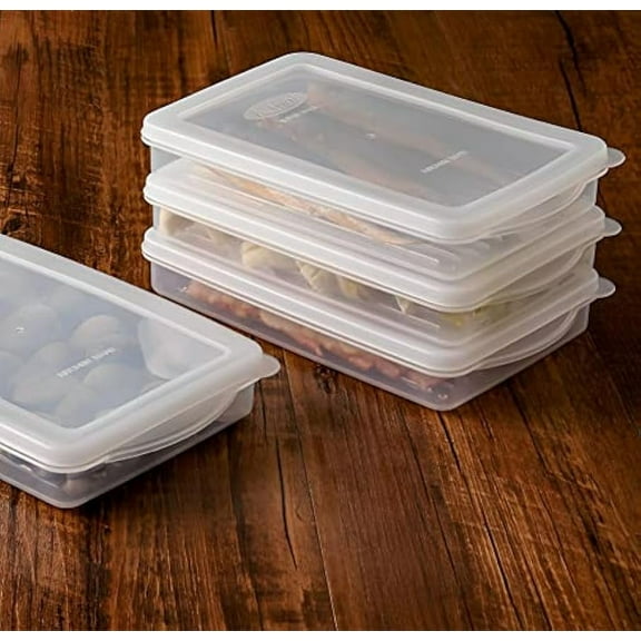 2 Pack Bacon Keeper, Deli Meat Saver Cheese Cold Cuts Plastic Food Storage Containers with lids, for Refrigerator, Lunch Box Christmas Cookie Holder Meal Prep Containers