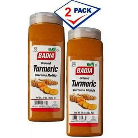 2 Pack - Badia Turmeric ground 16 oz Curcuma Molida GF Kosher