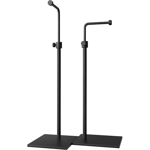 2 Pack Bag Display Rack Handbag Display Stand Adjustable Purse Display Stand Jewelry Rack Metal Single Hanging Hook Bag Display Pure Metal Base (Black)