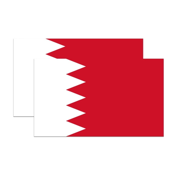 (2 Pack) Bahrain World Flag Magnets - Bahrain Pride - 5" On Longest Side - Premium Magnet - Choose from Over 200 Countries - for Cars, Refrigerators, Toolboxes, Lockers- Made in USA - MAG0821