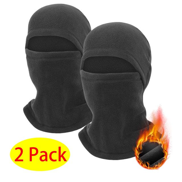 2 Pack Balacanva Face Mask for Cold, Thermal Windproof Head Face