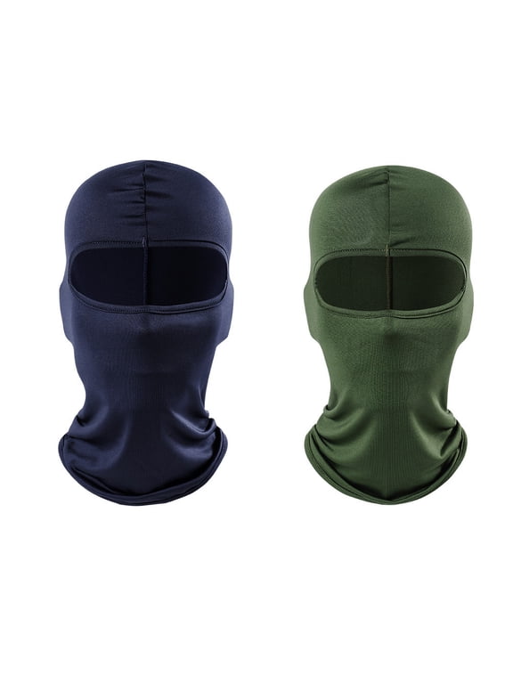 2 Pack Balaclava Face Covers Adjustable Windproof Breathable Balaclava Summer Sun UV Protection Hood Neck Cover,Full Face Cover Full Masks for Men for Outdoor Cycling