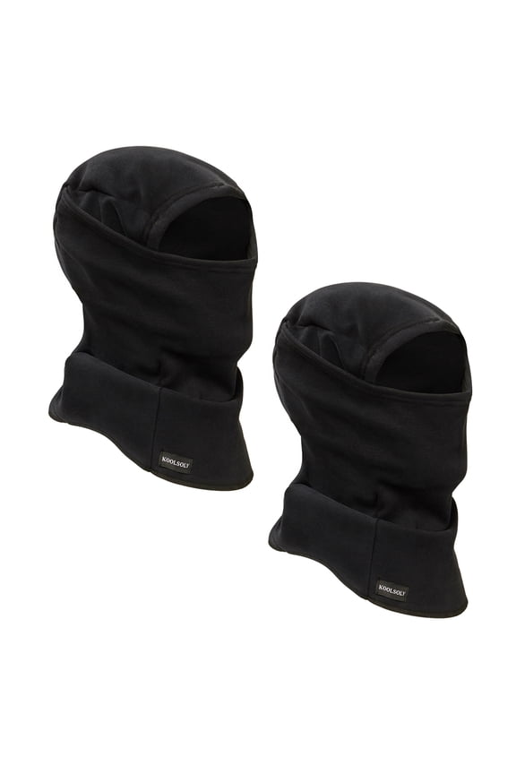 2 Pack Balaclava Ski Mask,Warm and Windproof Fleece Winter Sports Cap for Men Women…black+black