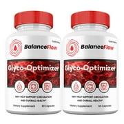 2 Pack Balance Flow Glyco Optimizer Capsules, Glycogen Supplement Balance Flow Pills Maximum Strength All Natural, 30 Day Supply