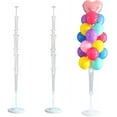 thumbnail image 1 of 2 Pack Balloon Stand Kit, Balloon Support, Reusable Clear Balloon Centerpiece Stand,Balloon Table Holder Decoration for Birthday Wedding Party Festival Event Decorations, 1 of 7