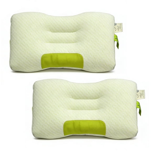 2-Pack Bamboo Fiber Bed Pillow (29.13" x 18.9") - A-Class Safe and Cooling