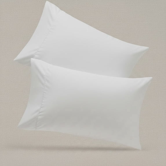 2-Pack Bamboo Rayon Cooling Pillowcases – Ultra Soft & Durable-White, Queen