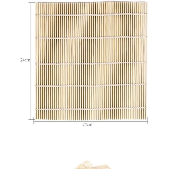 2 Pack Bamboo Sushi Rolling Mat, Sushi roll maker,Sushi making kit, Bamboo Sushi Rolling Mat,Sushi maker(9.5" x 9.6")