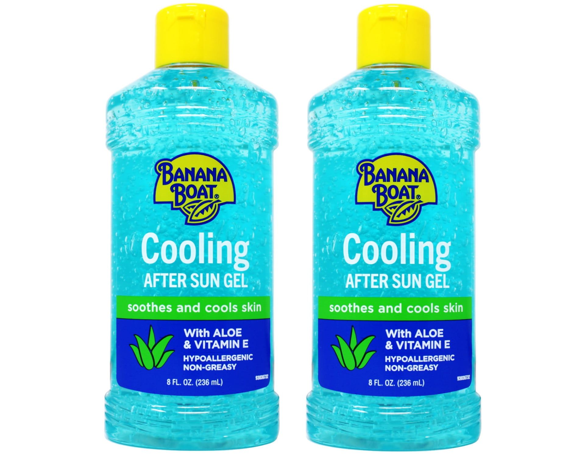 2 Pack - Banana Boat Cooling After Sun Gel with Aloe Vera and Vitamin E, 8oz