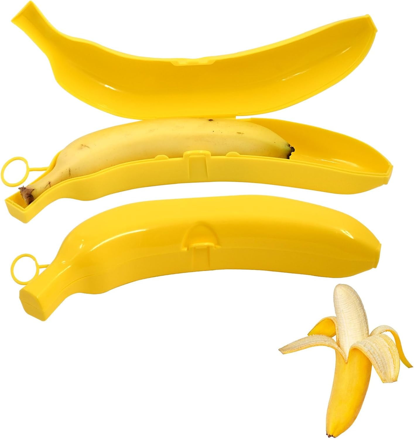 2 Pack Banana Case, Banana Keeper BPAFree, Banana Protector Saver