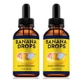 thumbnail image 1 of (2 Pack) Banana Drops, BananaDrops Dietary Supplement, Maximum Strength Daily Liquid Formula, All Natural Extract to Support Healthy Lifestyle, Official Reviews (60 Servings), 1 of 8