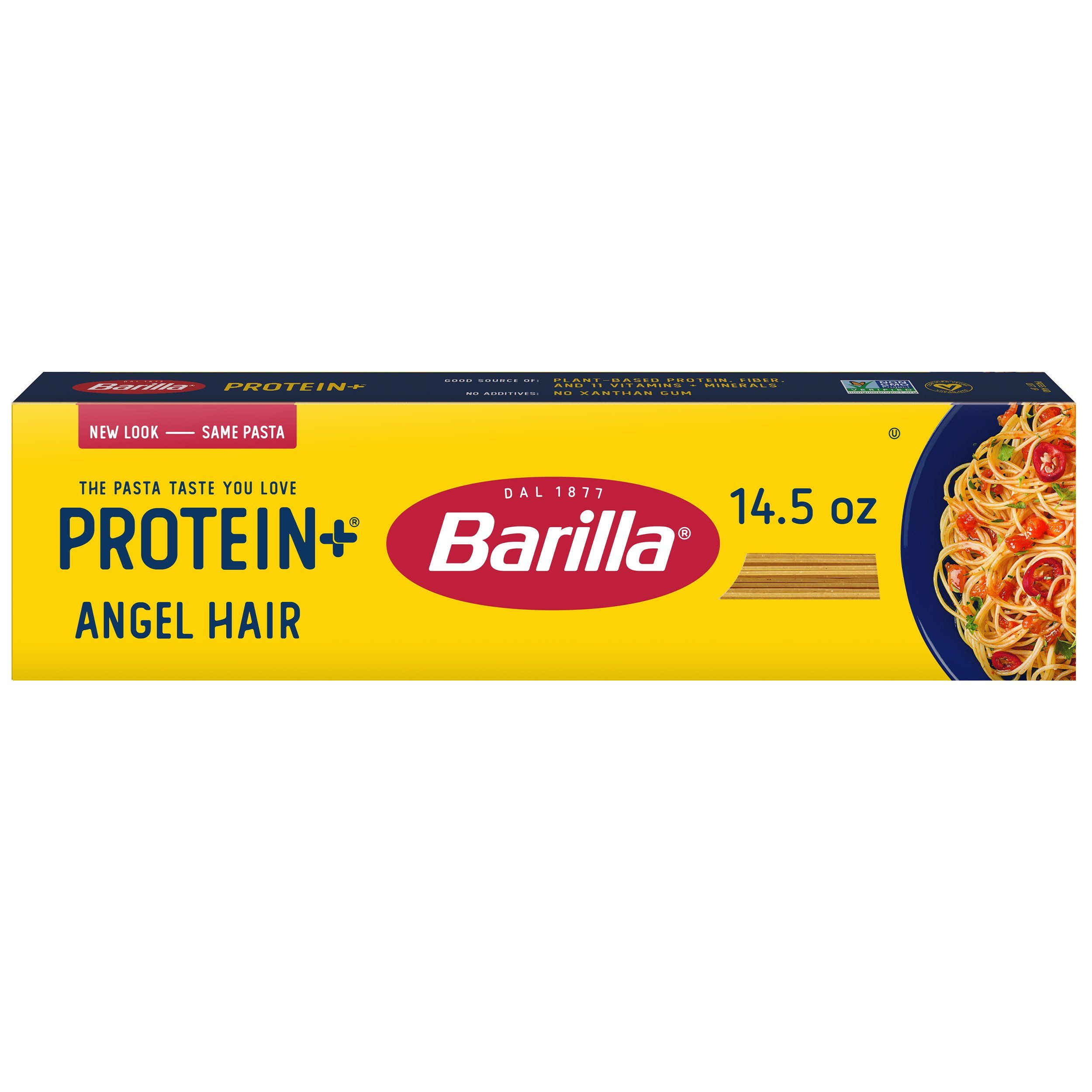 Pack Of 2 Barilla 10g Protein + Angel Hair Pasta - 14.5 oz (Packaging May Vary)