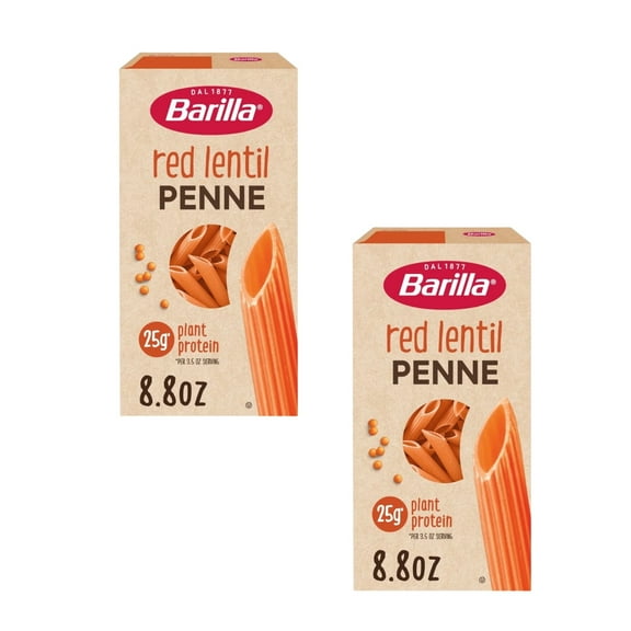 ( 2 Pack ) Barilla Red Lentil Penne Pasta 8.8 Oz. Box