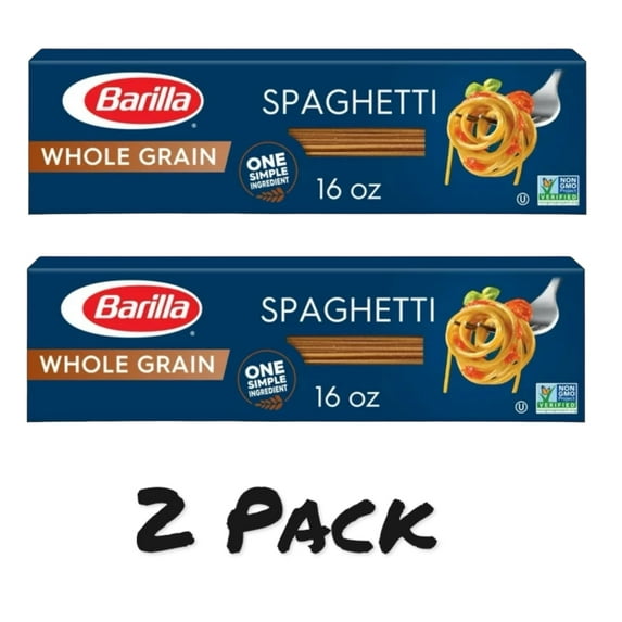 ( 2 Pack ) Barilla Whole Grain Spaghetti Pasta, 16 oz