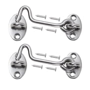 LISHAN 2 Pack 4" Rust-Resistant Metal Gate Latch for Barn Doors