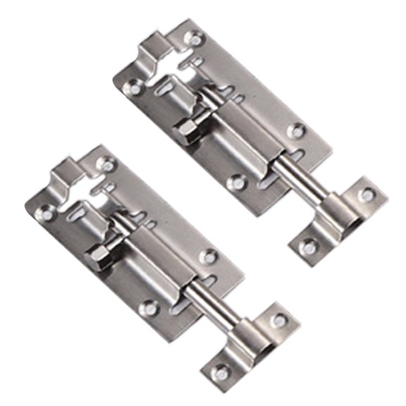 2 Pack Barrel Bolt Latch, Slide Bolt Latch Slide Latch Lock, Thickened Stainless Steel Sliding Lock