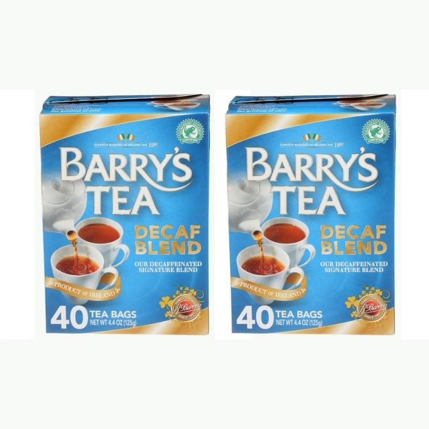 (2 Pack) Barry’s Tea Decaf Blend Tea 40 Bags, 4.4 oz