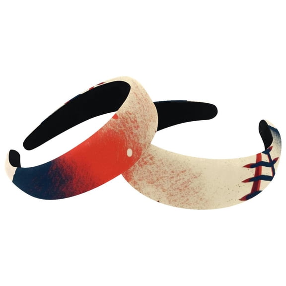 2 Pack Baseball Ball Background Headbands, Fashion Unisex Hairband Headwear Hair Hoop Hair Accessories