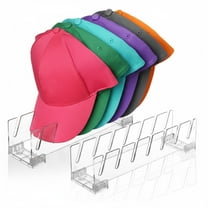 AARTVARK TEES Hat Stand for Baseball Caps, 2 pack No Install Acrylic Hat Organizer for 14 Baseball Caps Storage Organizer