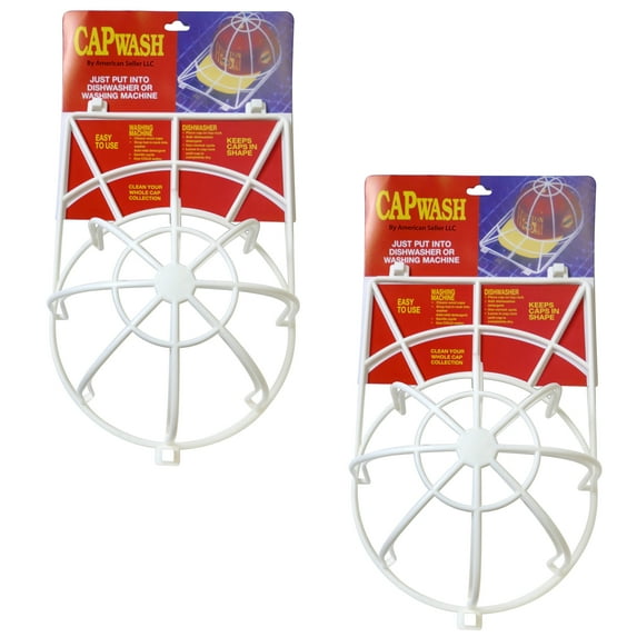 2 Pack - Baseball Cap Washer Great Hat Cleaner and Ball Cap Hat Washer. Clean Your Entire Collection From Your Cap Organizer, Hat Rack or Cap Holder Easily Cleans in Your Dishwasher or Washing Machine