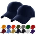 thumbnail image 1 of 2 Pack Baseball Caps VLOOCKLW Baseball Cap for Men Women, Adjustable Plain Golf Dad Hats for Outdoor Sports Daily Wear, 1 of 2