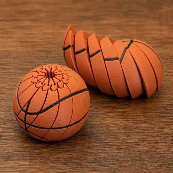 2 Pack Baseball Fidget Ball 3D Printed Twisted and Turn Stress Relief Desk Fidget Relieve Anxiety Sensory Puzzle Portable Handheld Focus Ball