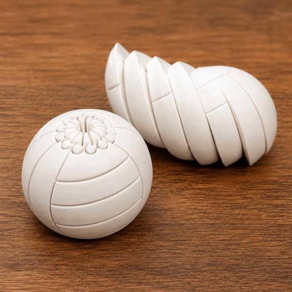 2 Pack Baseball Fidget Ball 3D Printed Twisted and Turn Stress Relief Desk Fidget Relieve Anxiety Sensory Puzzle Portable Handheld Focus Ball