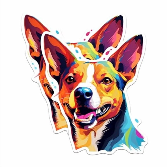 (2 Pack) Basenji Dog Breed Magnets - 5 Inches On Longest Side - Choose from Over 100 Dog Breeds - for Cars, Refrigerators, Toolboxes - Made in USA - MAG1763