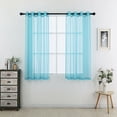 thumbnail image 1 of 2 Pack Basic Home Grommet Top Sheer Voile Window Curtains - Assorted Colors & Sizes, 1 of 1