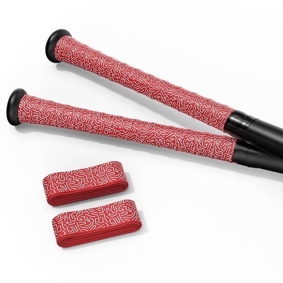 2 Pack Bat Grip Tape, 1.1mm PU Non-Slip Baseball Bat Grip Wrap, Soft Polyurethane Handle Tape for Baseball, Softball, Cricket and Lacrosse Sticks